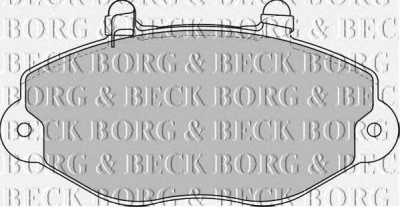 BORG & BECK bbp1625 -  Комплект тормозных колодок, дисковый тормоз